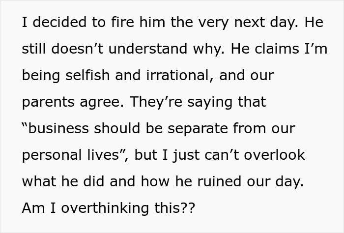 "Me And My Wife Were Appalled": Guy Proposes At Brother's Wedding, Gets Fired The Very Next Day "Me And My Wife Were Appalled": Guy Proposes At Brother's Wedding, Gets Fired The Very Next Day