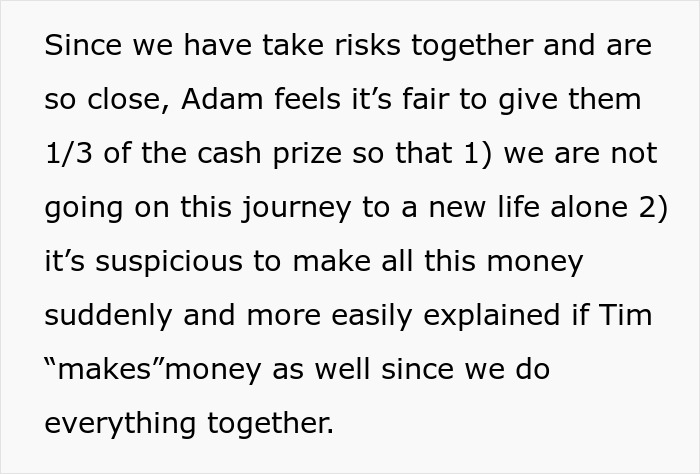 Woman Doesn't Want To Share Lottery Winnings With Husband's Friend, Gets Told To Stay Wary Woman Doesn't Want To Share Lottery Winnings With Husband's Friend, Gets Told To Stay Wary