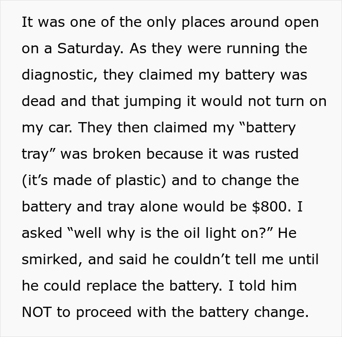 Mechanic Tries To Scam Young Woman, Realizes He&rsquo;s Messed With The Wrong Person