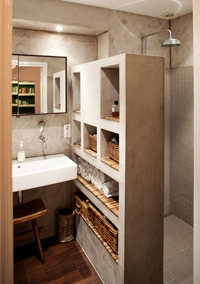 Built In Storage Between The Sink And Shower Built In Storage Between The Sink And Shower