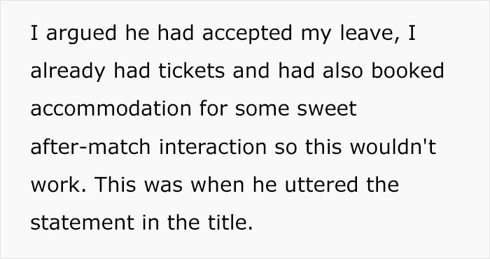 Person Quits On The Spot After Boss Changes Their Mind About Their Weekend Off