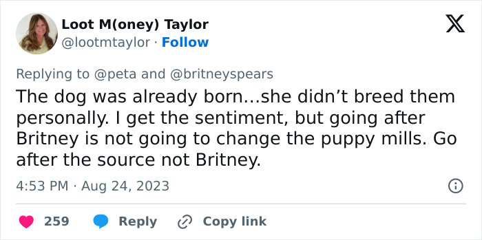 Britney Spears Gets Slammed By PETA After Sharing News Of Her Dog Snow