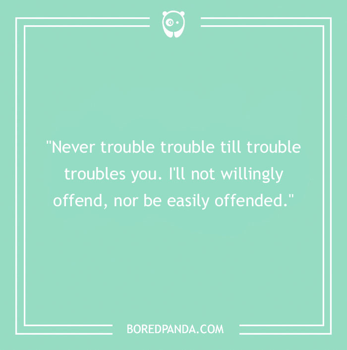 Bruce Lee quote about trouble on a green background from inspiration collection of Bruce Lee quotes. - 3