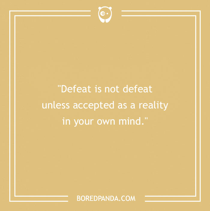 Bruce Lee quote about defeat inspiring mindset and motivation from 202 Bruce Lee Quotes for daily inspiration. - 12