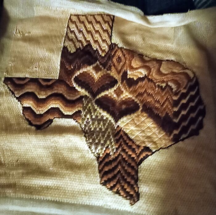 My State In Bargello Stitches!