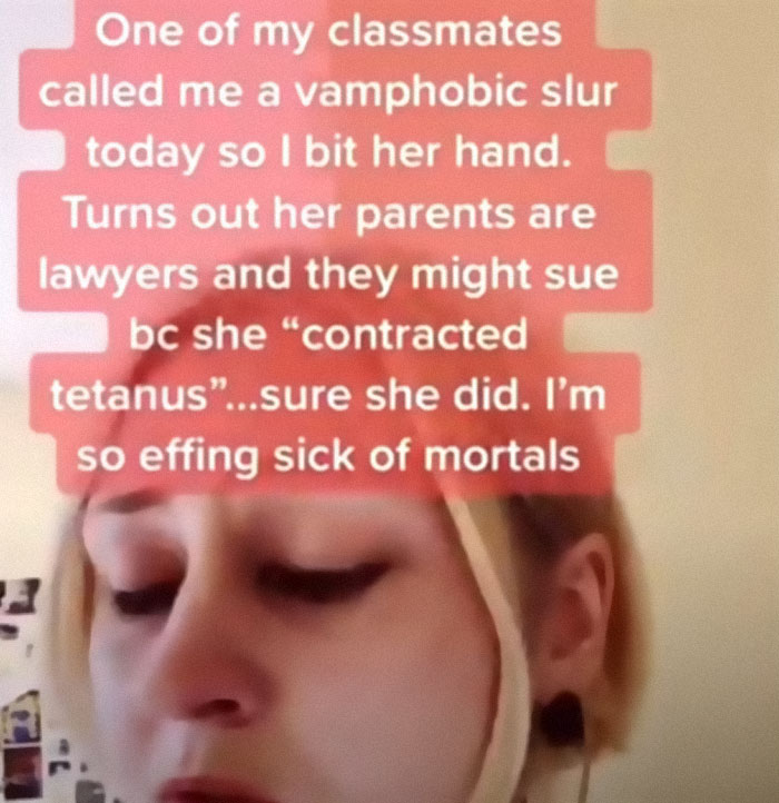 Chronically Online Vampire Girl