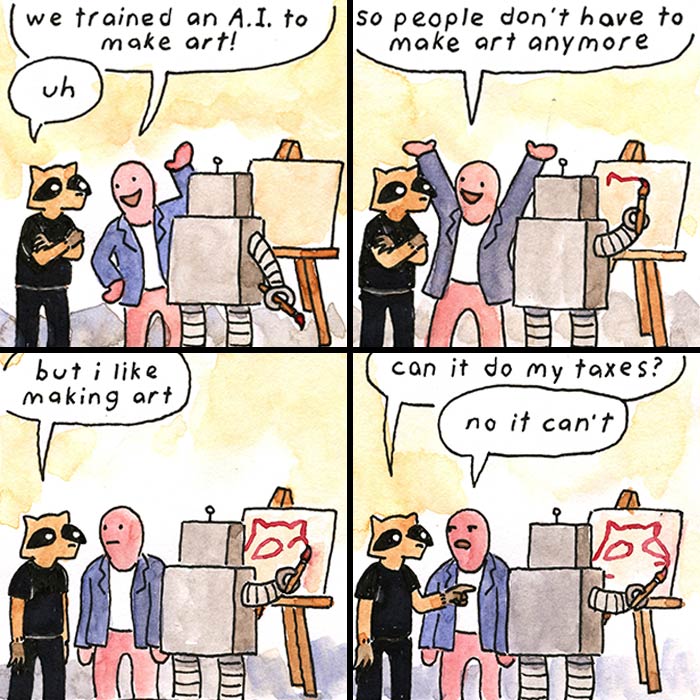 This Millennial Artist Creates Ironic Comics Referencing Modern Society (35 Pics)