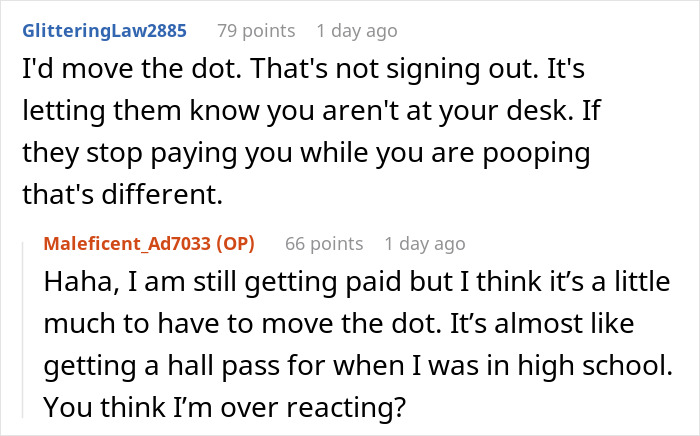 New Boss Risks Losing A High-Performing Employee With His Ridiculous Bathroom Rule