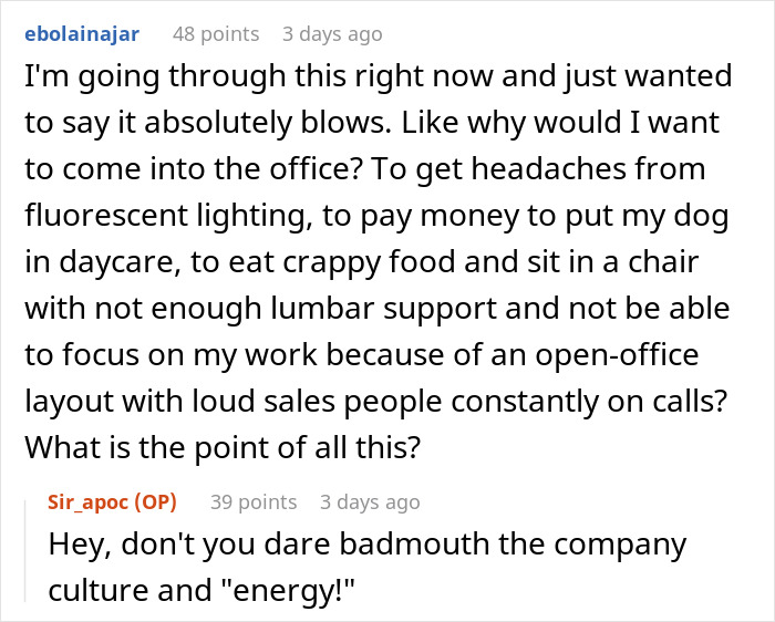 Worker Given 90 Days To Return To Office Or Be Terminated, Refuses To Go Down Without A Fight