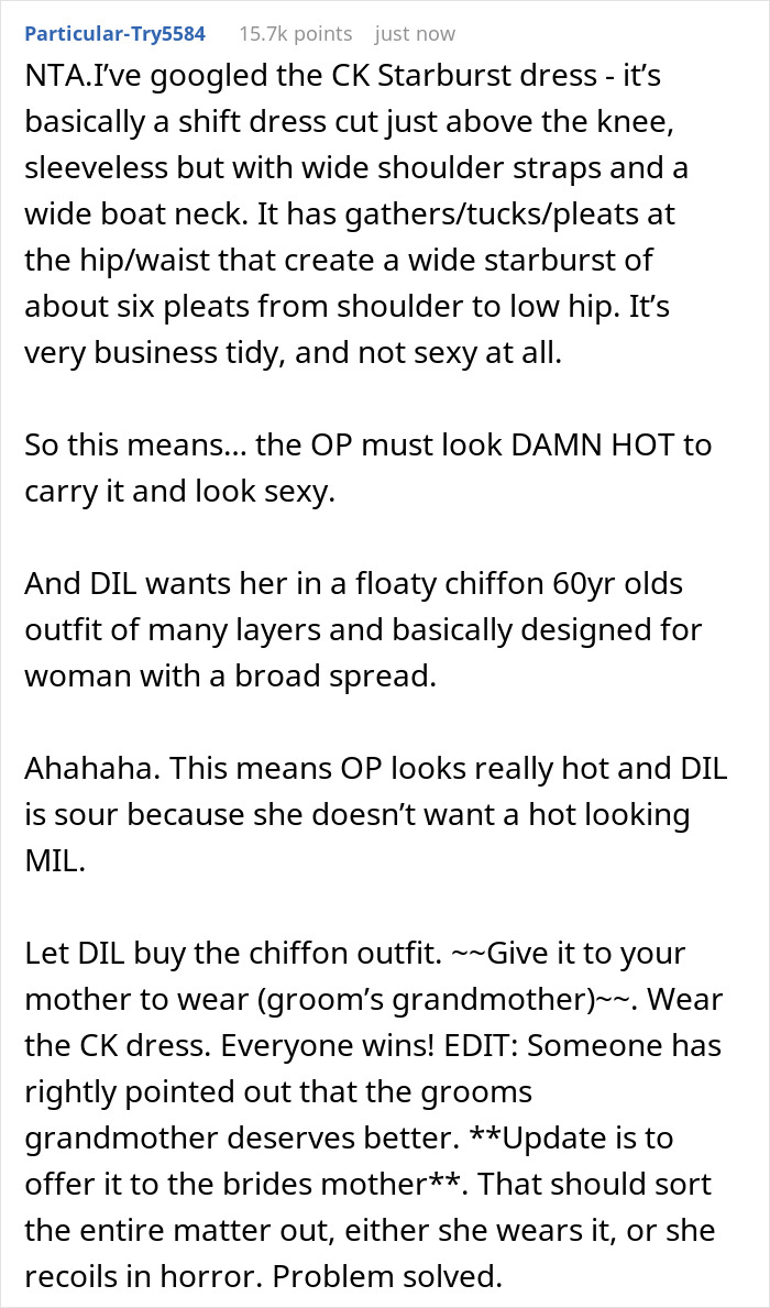 Bride Considers Her MIL's Dress For Upcoming Wedding 'Overly Sexy', Folks Online Don't Find It So
