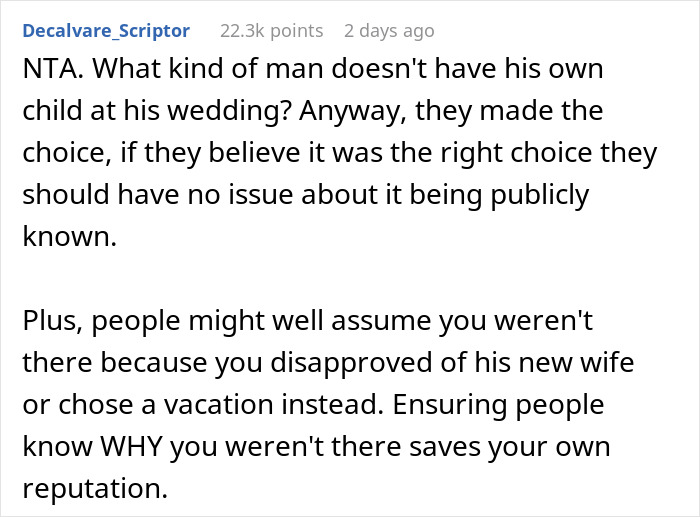 Teen Called A &ldquo;Selfish Brat&rdquo; For Exposing Why Dad And Stepmom Excluded Her From Wedding