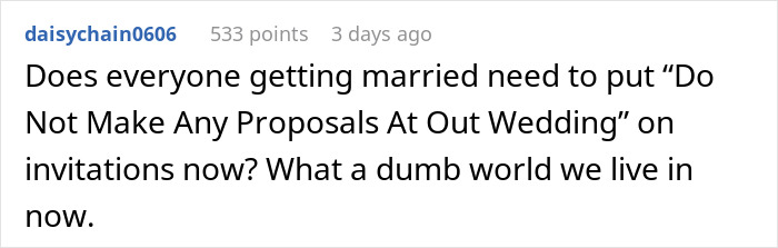 "Me And My Wife Were Appalled": Guy Proposes At Brother's Wedding, Gets Fired The Very Next Day "Me And My Wife Were Appalled": Guy Proposes At Brother's Wedding, Gets Fired The Very Next Day
