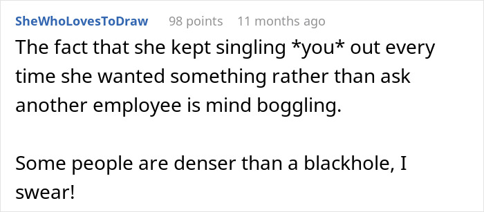 Karen Feels Humiliated Because A Customer Who She Mistook For An Employee Refused To Apologize