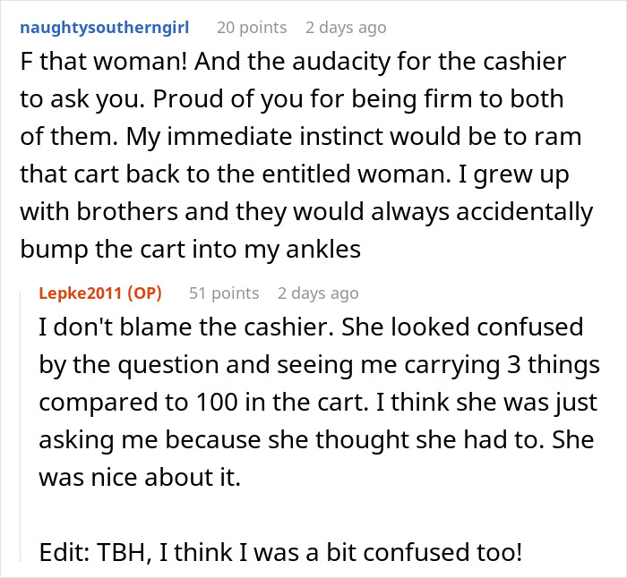 Guy Gets Praised Online For Not Letting Woman With Full Cart Of Stuff Check Out First
