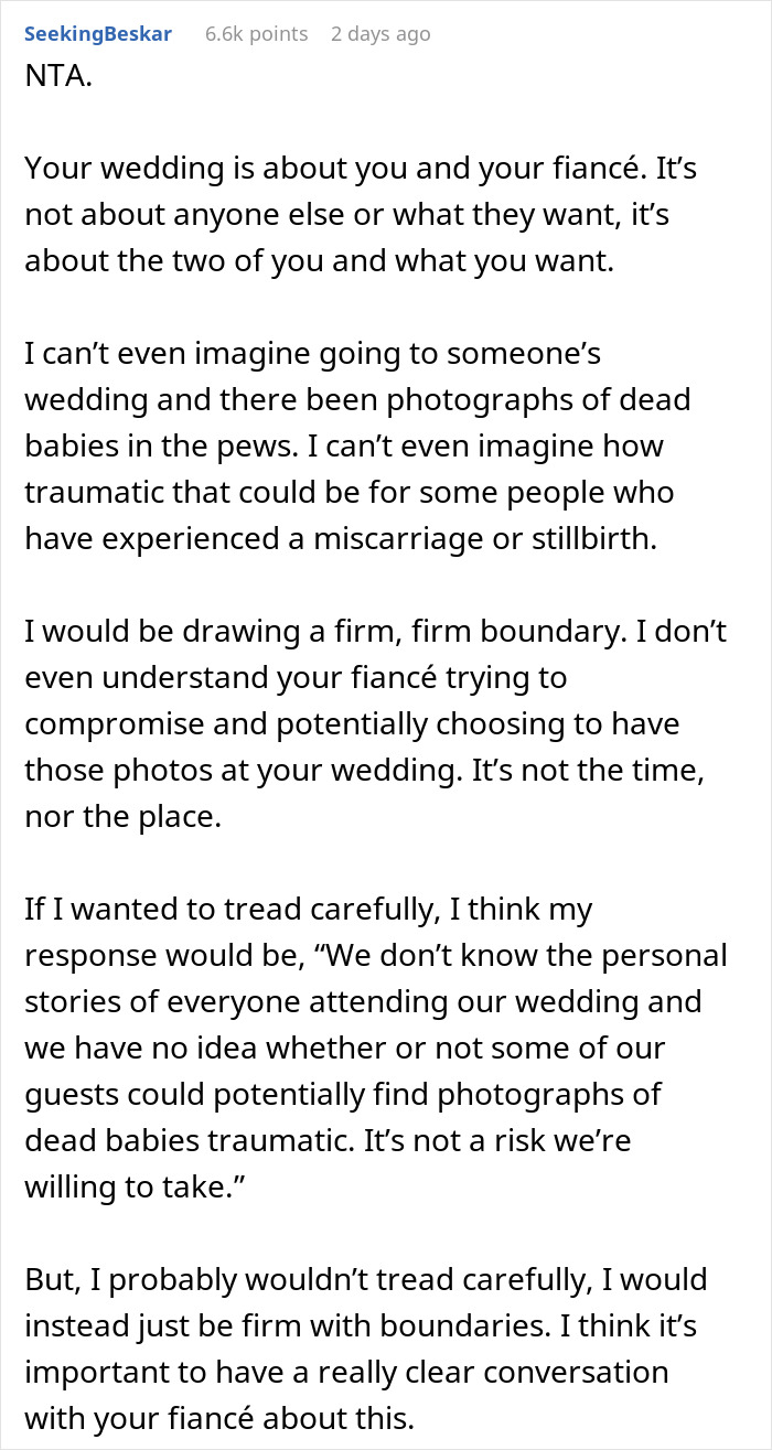 Bride Refuses To Reserve Seats For MIL’s Miscarried And Stillborn Children At Her Wedding Bride Refuses To Reserve Seats For MIL’s Miscarried And Stillborn Children At Her Wedding