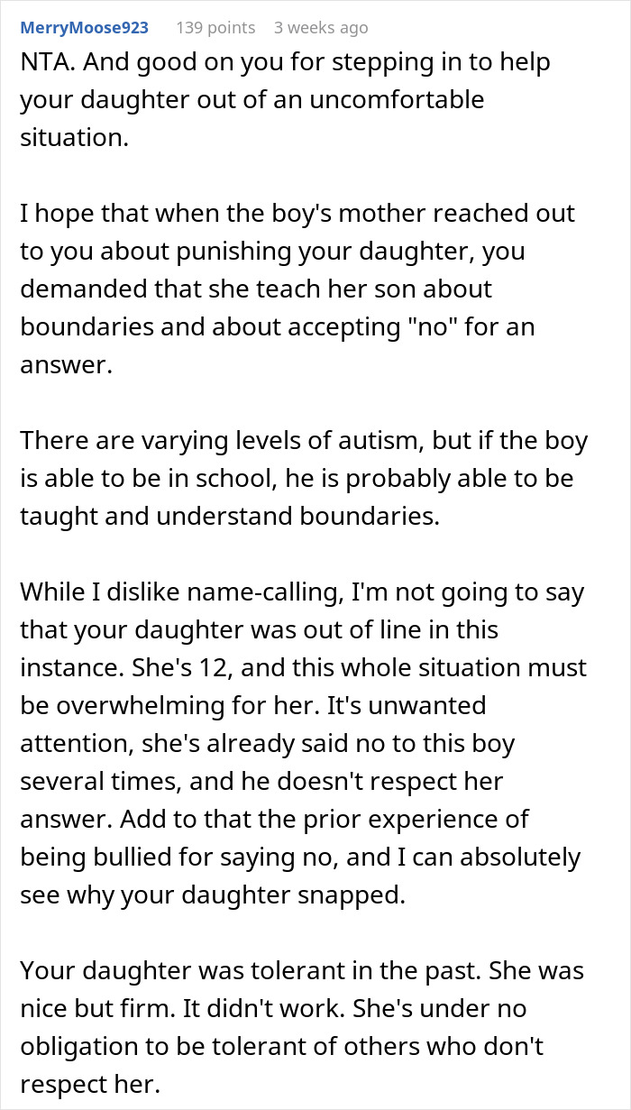 Woman Asks If She&rsquo;s A Jerk For Not Punishing Her Daughter Because Of How She Rejected Another Kid