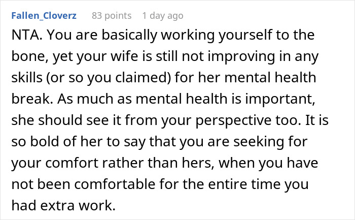 Exhausted Husband Working 84-Hour Weeks Considers Divorce After Wife Won&rsquo;t Go Back To Work