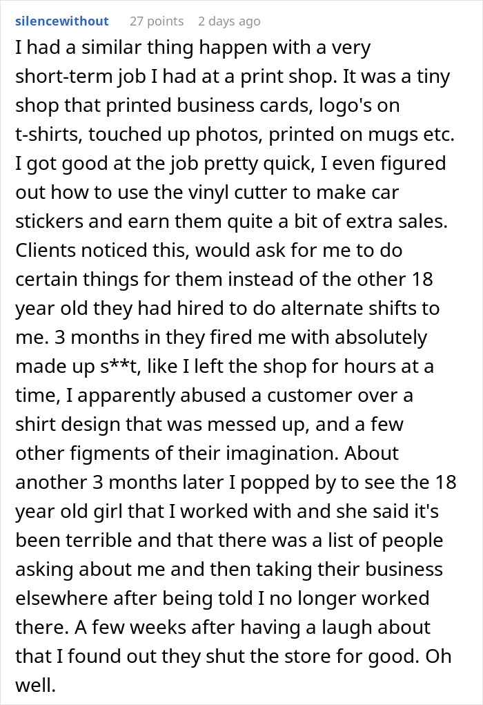 Guy Has &ldquo;No Consequences Meeting&rdquo; With Higher-Ups, Gets Fired For Pointing Out A Problem Superior