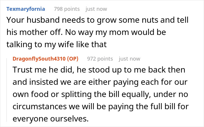 In-Laws Turn Passive Aggressive After DIL Refuses To Give In To MIL&rsquo;s Policing Of Her Eating Habits 