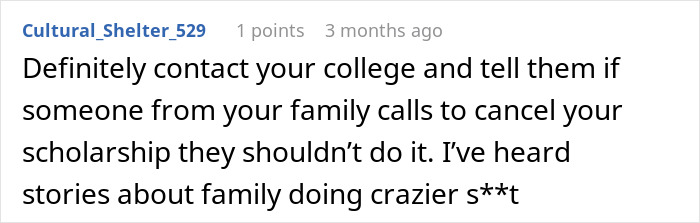 Family Expects This Woman To Delay College To Help With Her Sister's Baby