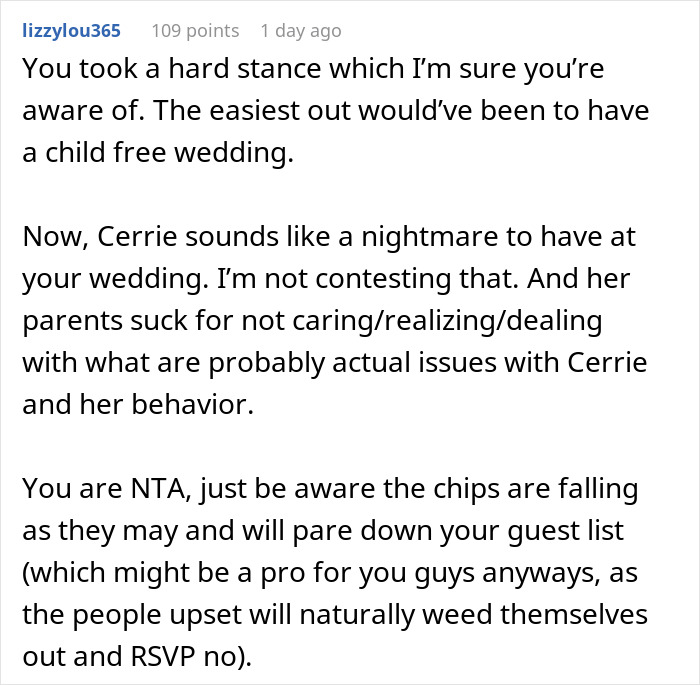 Mom Fuming As Her 12 Y.O. Daughter Isn't Invited To Wedding After Ruining Another One Before