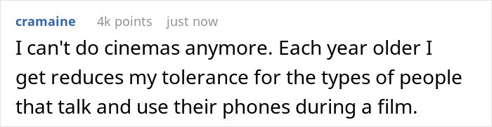 “Went To Cinema, Got Called ‘Negative’ For Asking 3 People To Stop Talking And Using Their Phones” “Went To Cinema, Got Called ‘Negative’ For Asking 3 People To Stop Talking And Using Their Phones”