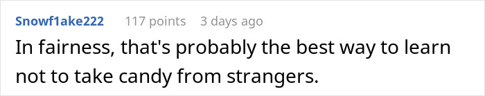 Mom Demands Stranger Share Her Candy With Her Kid, Regrets It After The Kid's Face Goes Red