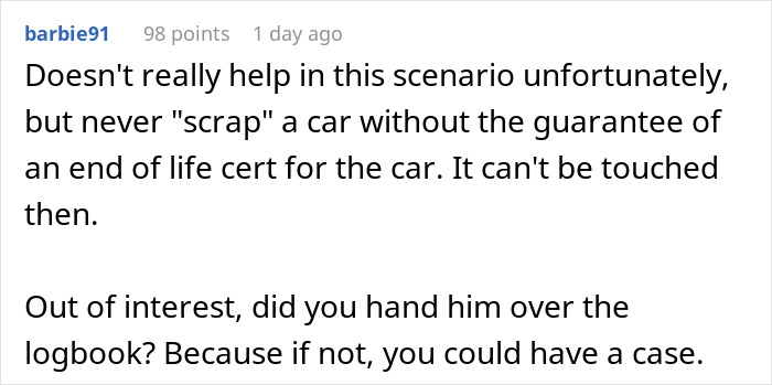 Woman Happens To Be In The Right Place At The Right Times When She Sees Her &ldquo;Unfixable&rdquo; Car In Town