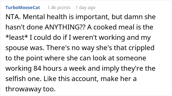 Exhausted Husband Working 84-Hour Weeks Considers Divorce After Wife Won&rsquo;t Go Back To Work