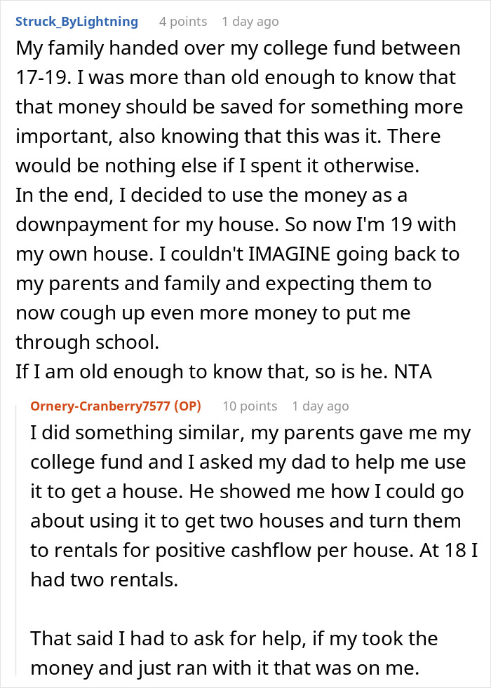20 Y.O. Spends All His College Money On Traveling, Parents Show Him That Actions Have Consequences