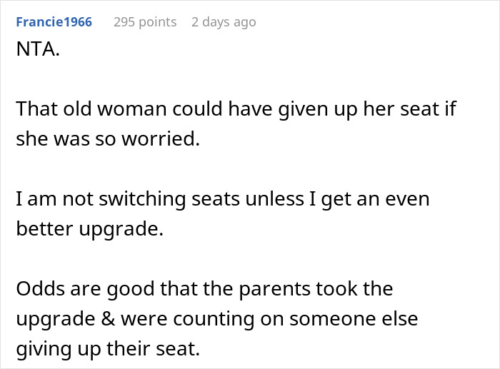 "As If I Had No Choice But To Move": Woman Refused To Switch Plane Seats