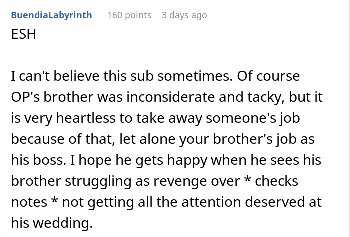 "Me And My Wife Were Appalled": Guy Proposes At Brother's Wedding, Gets Fired The Very Next Day "Me And My Wife Were Appalled": Guy Proposes At Brother's Wedding, Gets Fired The Very Next Day