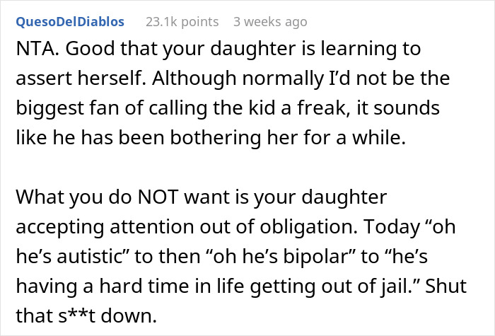 Woman Asks If She&rsquo;s A Jerk For Not Punishing Her Daughter Because Of How She Rejected Another Kid
