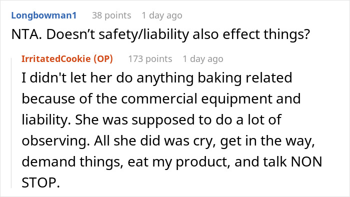 Woman Can’t Stand Niece “Helping” Her Out In Bakery, Family Drama Ensues Woman Can’t Stand Niece “Helping” Her Out In Bakery, Family Drama Ensues