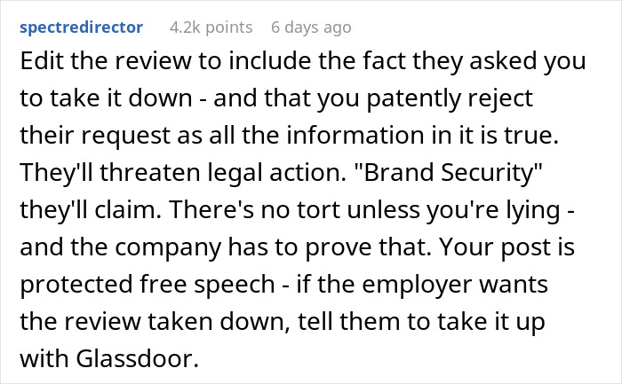 Woman Makes An Honest Glassdoor Review After Company Screws Her Over, They Demand She Delete It
