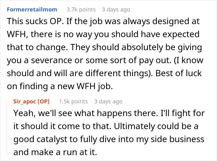 Worker Given 90 Days To Return To Office Or Be Terminated, Refuses To Go Down Without A Fight