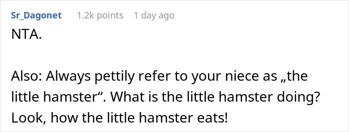Parent Won&rsquo;t Make Son Change Hamster's Name Which SIL Wants For Her Child, She Absolutely &ldquo;Blows Up&rdquo;