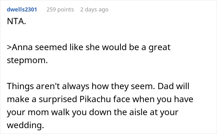 Teen Called A &ldquo;Selfish Brat&rdquo; For Exposing Why Dad And Stepmom Excluded Her From Wedding