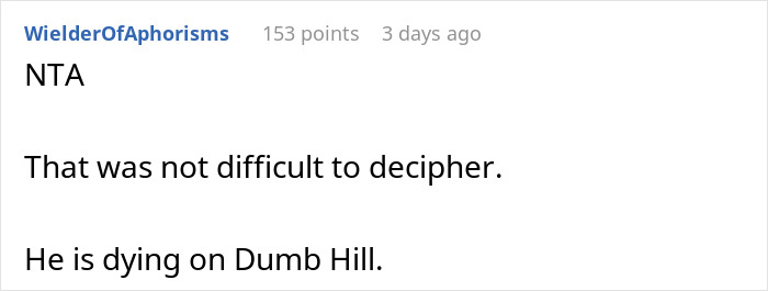 “He Is Dying On Dump Hill”: Internet Backs Up This Woman Accused Of Ruining Dinner “He Is Dying On Dump Hill”: Internet Backs Up This Woman Accused Of Ruining Dinner