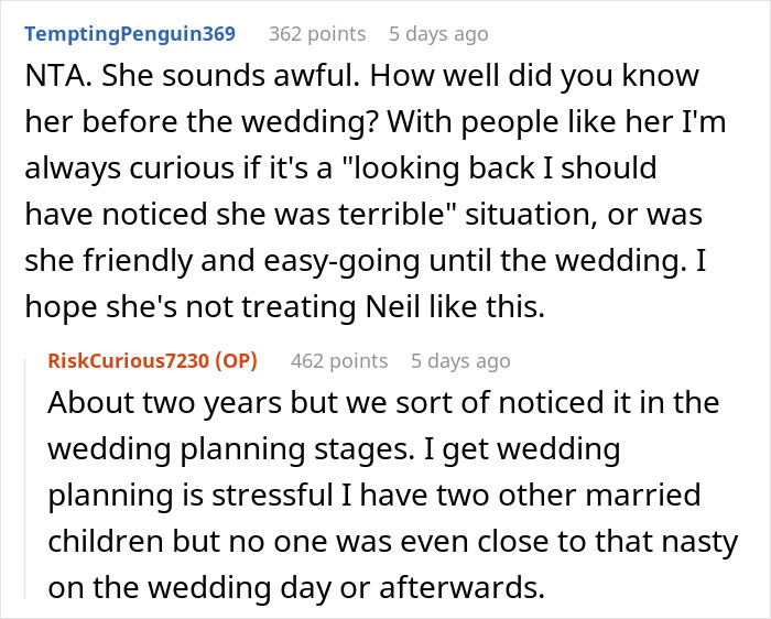Man Calls Out DIL For Being A Bridezilla And Explains That’s The Reason His Family Excluded Her Man Calls Out DIL For Being A Bridezilla And Explains That’s The Reason His Family Excluded Her