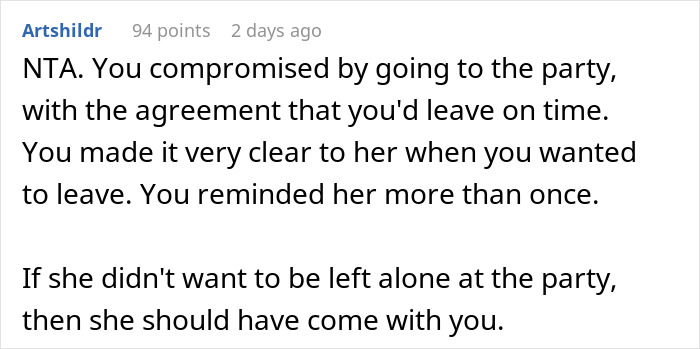 Husband Tells Wife They Need To Leave The Party To Catch A Flight But Gets Ignored, Leaves Alone