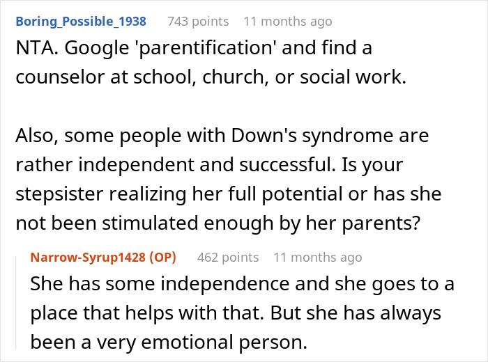 “What I Wanted Wasn’t Important”: Teen Resents Babysitting Her Special Needs Stepsister, Loses It “What I Wanted Wasn’t Important”: Teen Resents Babysitting Her Special Needs Stepsister, Loses It
