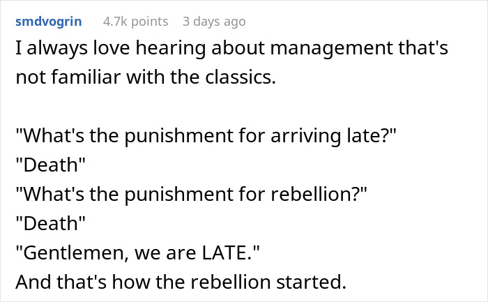 Dream Employee Turns Sour After New Manager Puts In Strict Lateness Rules, Makes Them Regret It