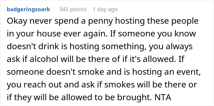 Family Livid Daughter Didn't Inform Them That There Would Be No Alcohol At Her House Family Livid Daughter Didn't Inform Them That There Would Be No Alcohol At Her House