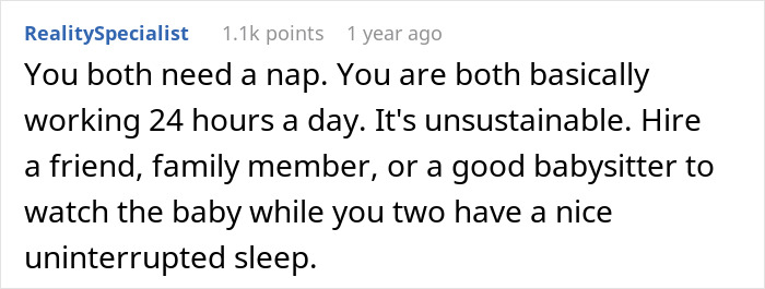 &ldquo;Am I The Jerk For Not Helping My Partner With Our Newborn?&rdquo;