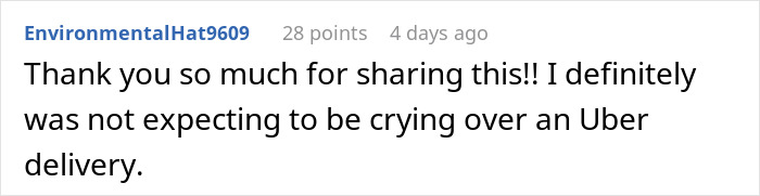 Internet Collectively In Tears After Driver Shares Touching Story Of Delivering Food To A Funeral Internet Collectively In Tears After Driver Shares Touching Story Of Delivering Food To A Funeral