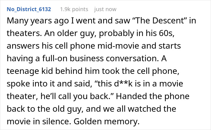 “Went To Cinema, Got Called ‘Negative’ For Asking 3 People To Stop Talking And Using Their Phones” “Went To Cinema, Got Called ‘Negative’ For Asking 3 People To Stop Talking And Using Their Phones”
