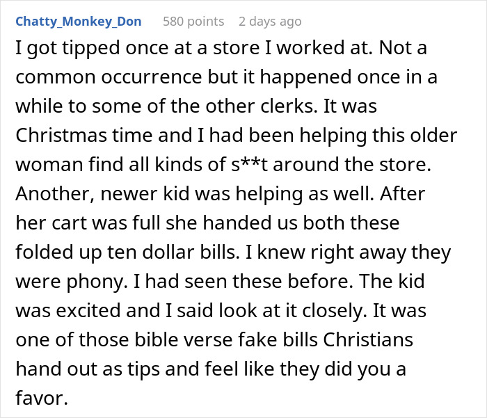 Netizens Cracking Up At Server&rsquo;s Story Of Revenge Towards A Customer Tipping A Fake $100 Bill
