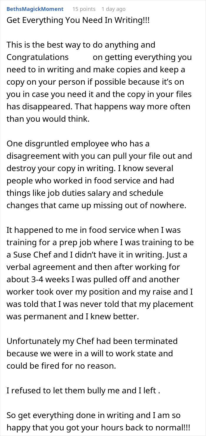 Worker Complies With Manager’s Demand To Be Off The Clock By 1 PM, Teaches Her A Lesson Worker Complies With Manager’s Demand To Be Off The Clock By 1 PM, Teaches Her A Lesson