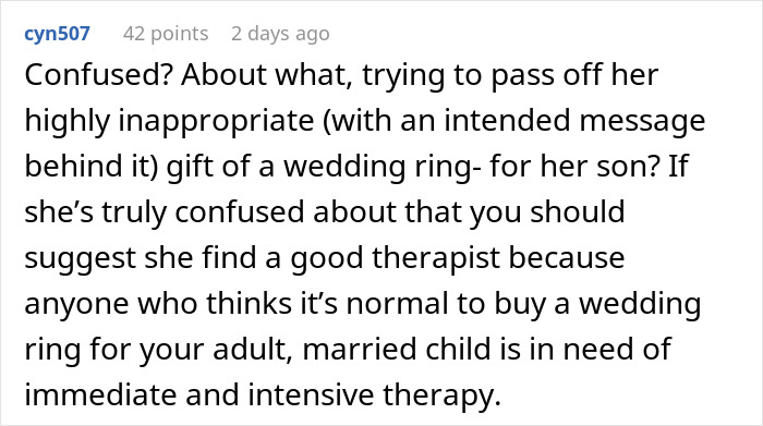 Mom Buys Her Son A Backup Wedding Band 3 Months After Wedding, Wife Is Baffled And Vents Online